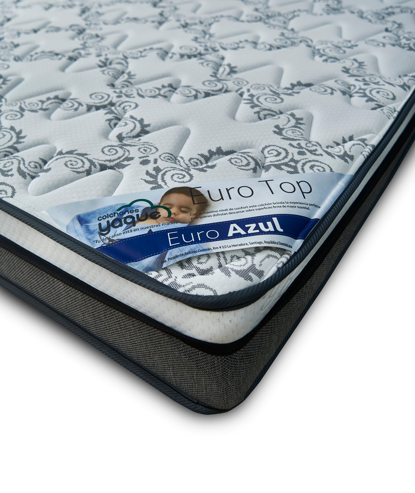 Yaque Etqiueta Euro Blue Mattresses